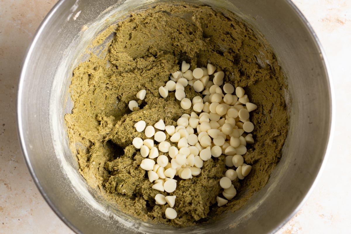 Add white chocolate.